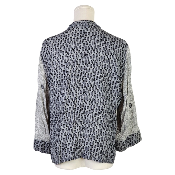 Vintage Sea Suns Giraffe Print Button-Up Blouse Made in USA Animal Print - Picture 5 of 7